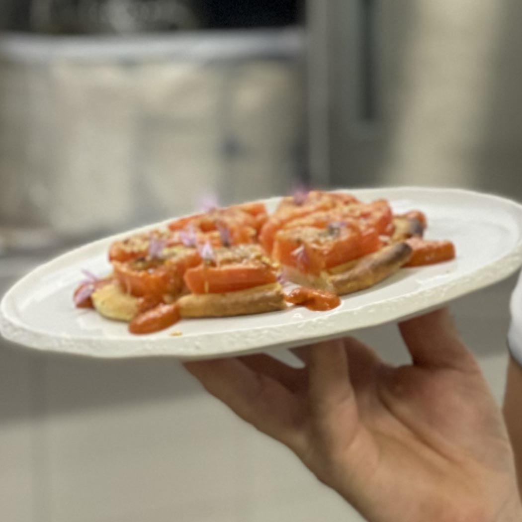 Accord mets et vin Château l'Hospitalet grand vin blanc et tarte à la tomate