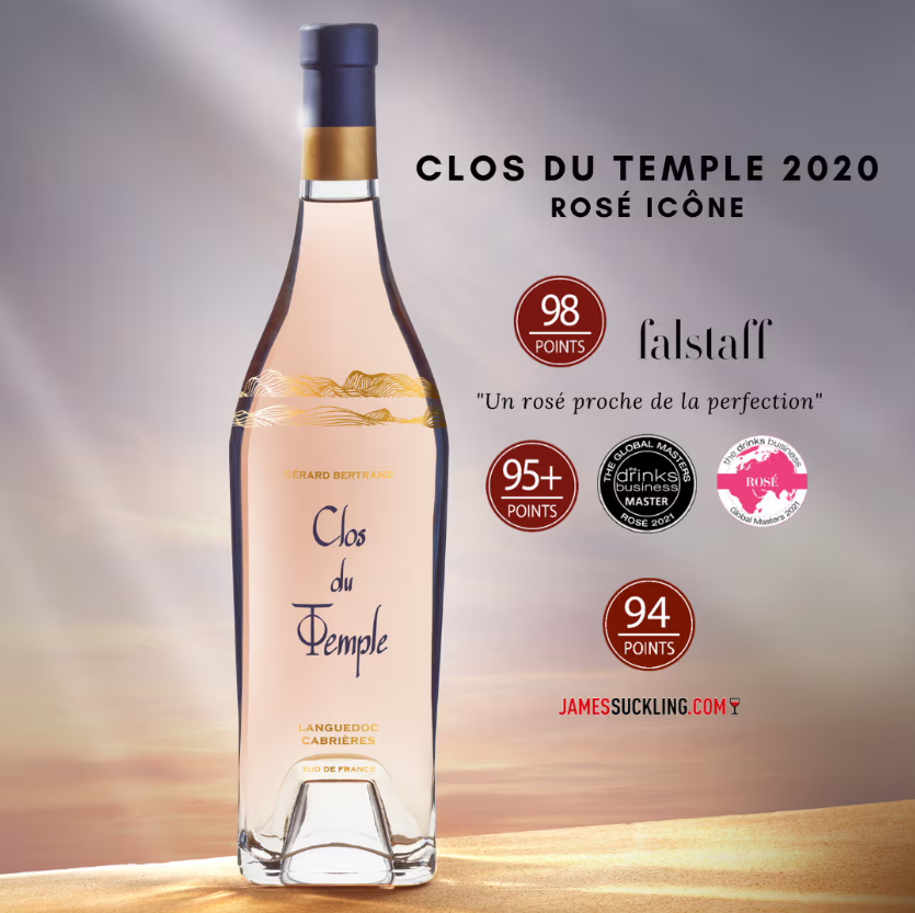 Clos du temple meilleur rosé monde