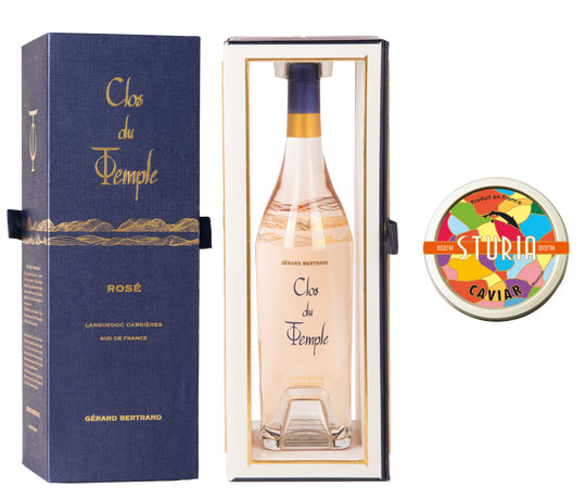 Prestige Offer: Clos du Temple 2022 in its Case and Oscietra Caviar 15g by Sturia