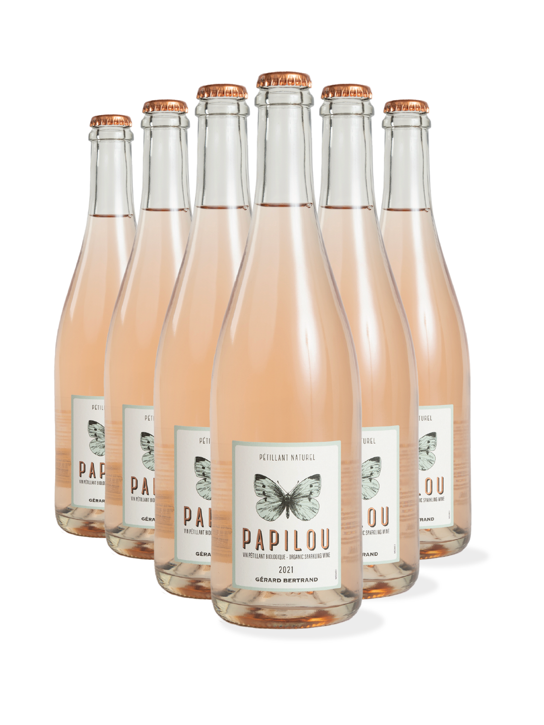 Papilou 2023 Pét Nat rosé Lot 6 bouteilles 75cl