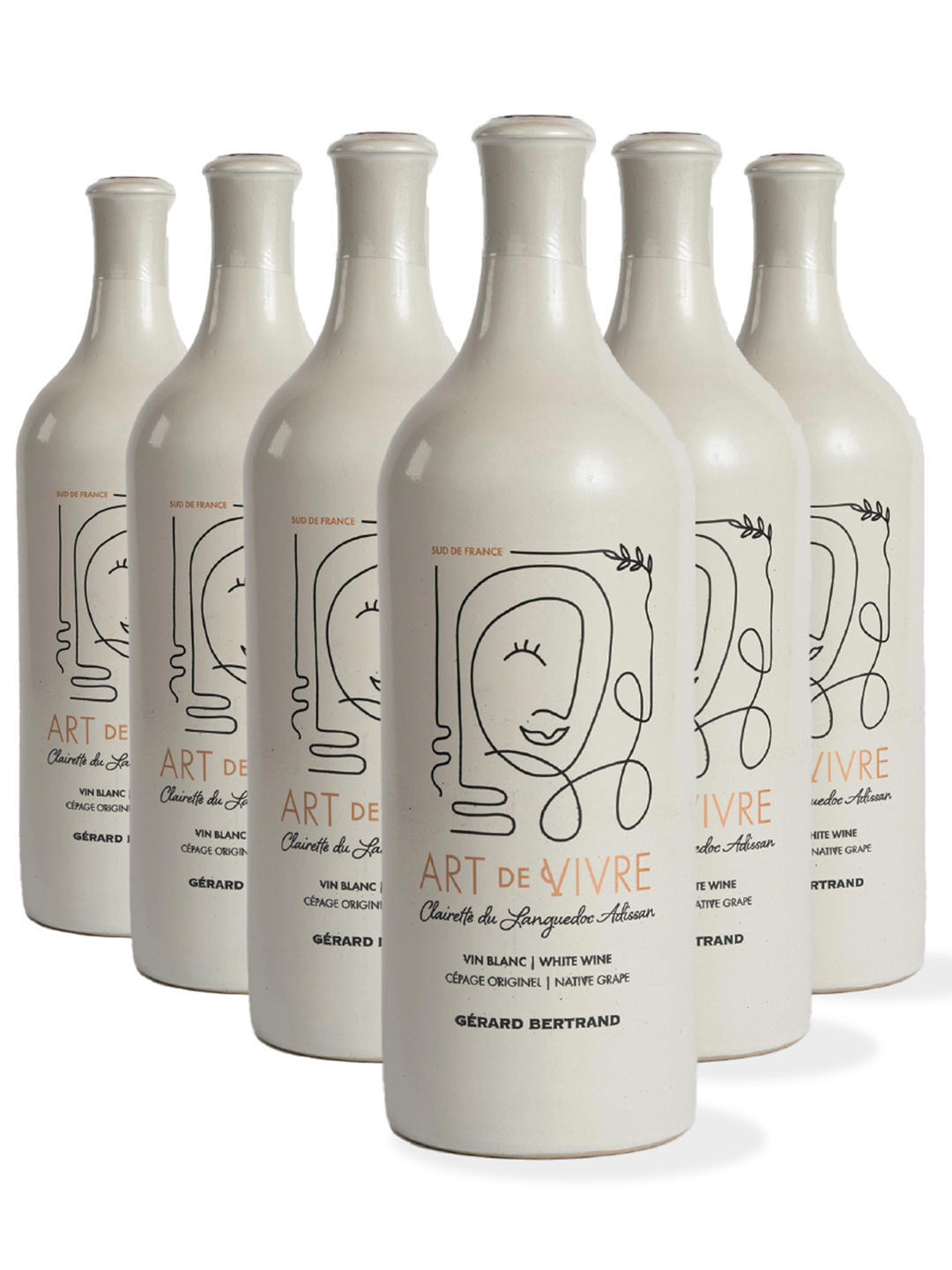 Art de Vivre blanc Clairette du Languedoc Adissan 2021 lot de 6 bouteilles 75cl