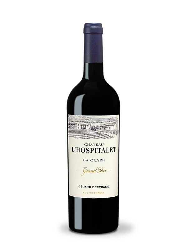 chateau l'hospitalet grand vin rouge la clape 2018 vin bio biodynamie or decanter 95 IWSC