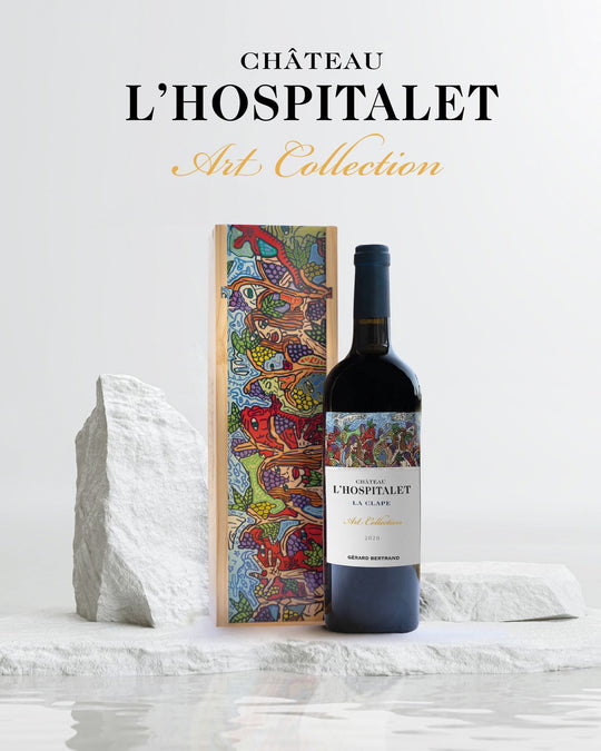 CHÂTEAU L’HOSPITALET ART COLLECTION Coffret 75cl 2020 -  « LE VIN DE NOS PAYSAGES » ROBERT COMBAS