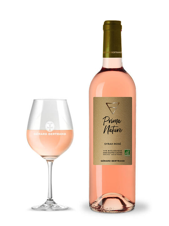 Prima Nature Syrah rosé vin bio vegan sans sulfites